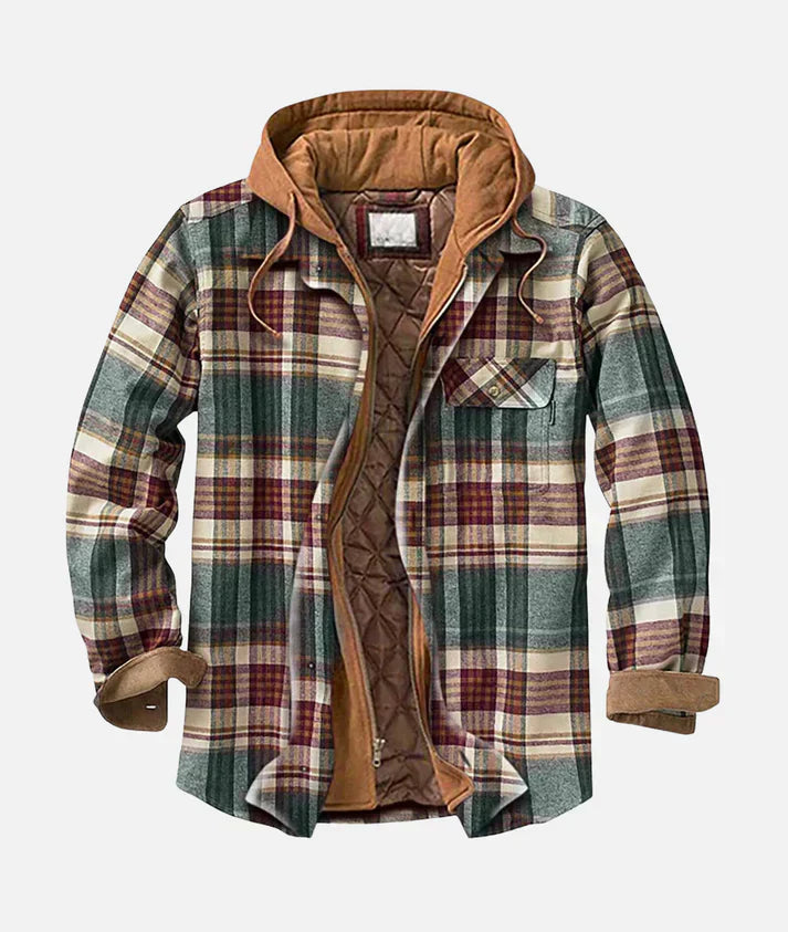 Carlo™ | Chaqueta con estilo de cuadros y parches