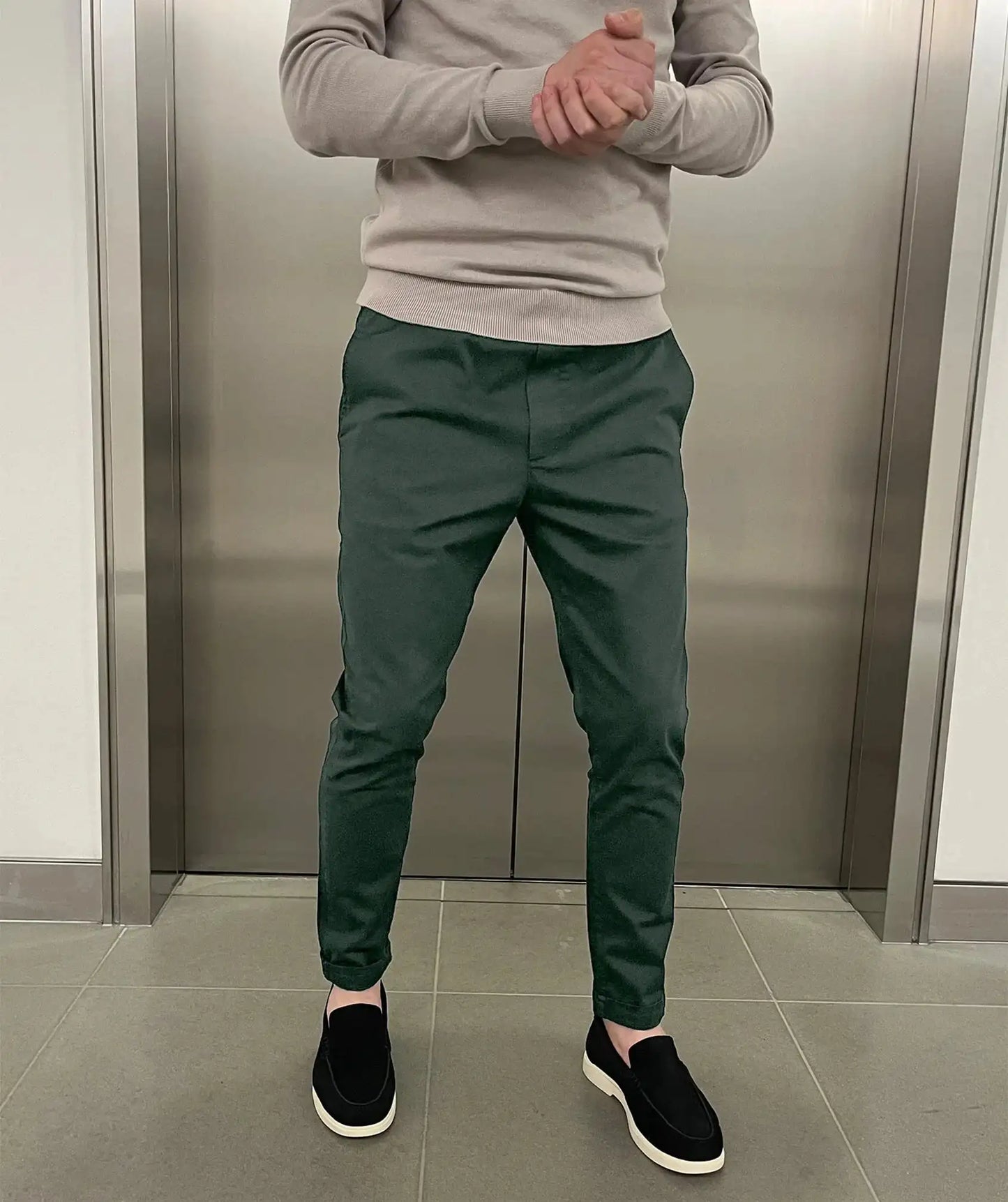 Jerez | Chino elásticos slim de lujo