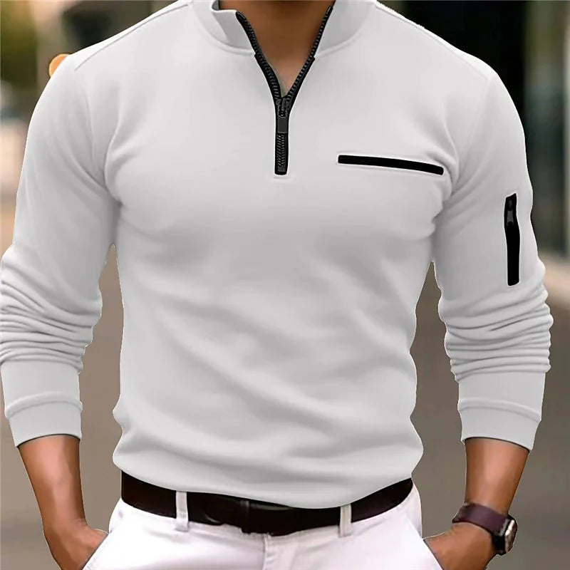 Polo con Cremallera de un Cuarto para Hombre®