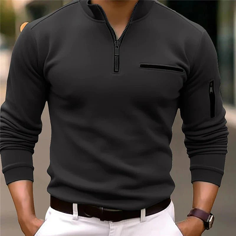 Polo con Cremallera de un Cuarto para Hombre®