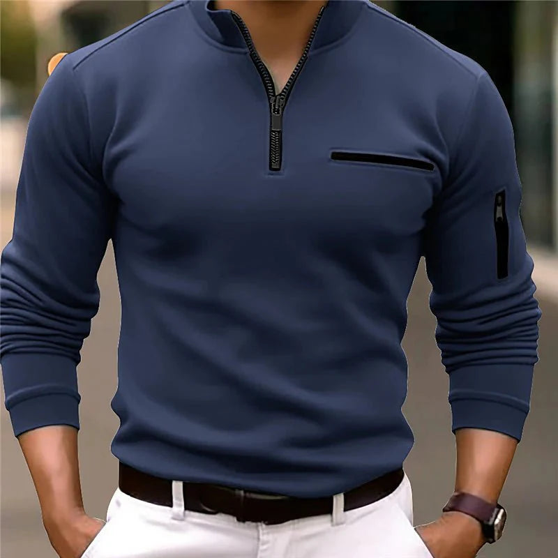 Polo con Cremallera de un Cuarto para Hombre®