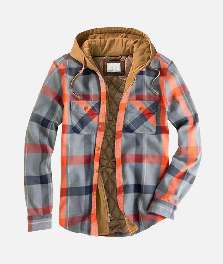 Carlo™ | Chaqueta con estilo de cuadros y parches