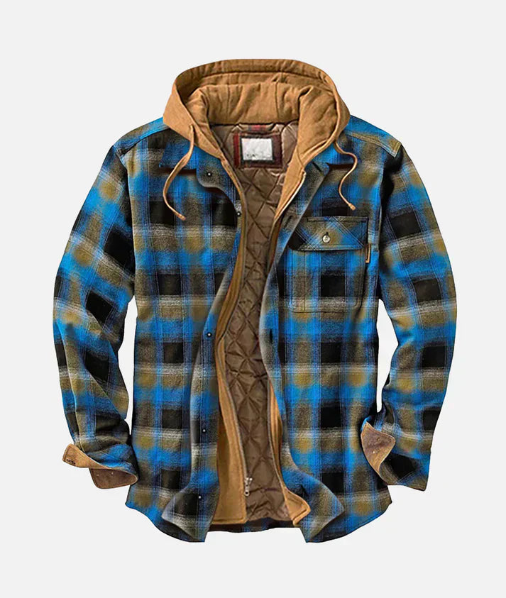 Carlo™ | Chaqueta con estilo de cuadros y parches