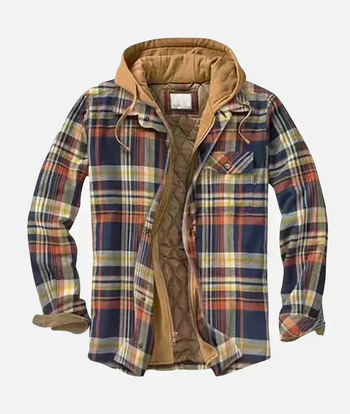 Carlo™ | Chaqueta con estilo de cuadros y parches