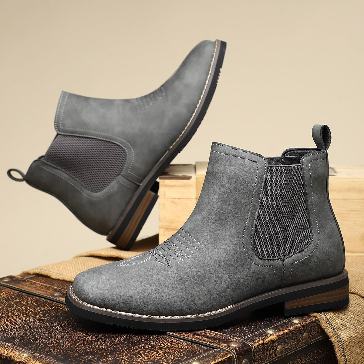 Hermes | Botas Chelsea de Ante Elegantes