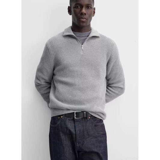 Pamplona | Sudadera de media cremallera con elegante diseño de punto