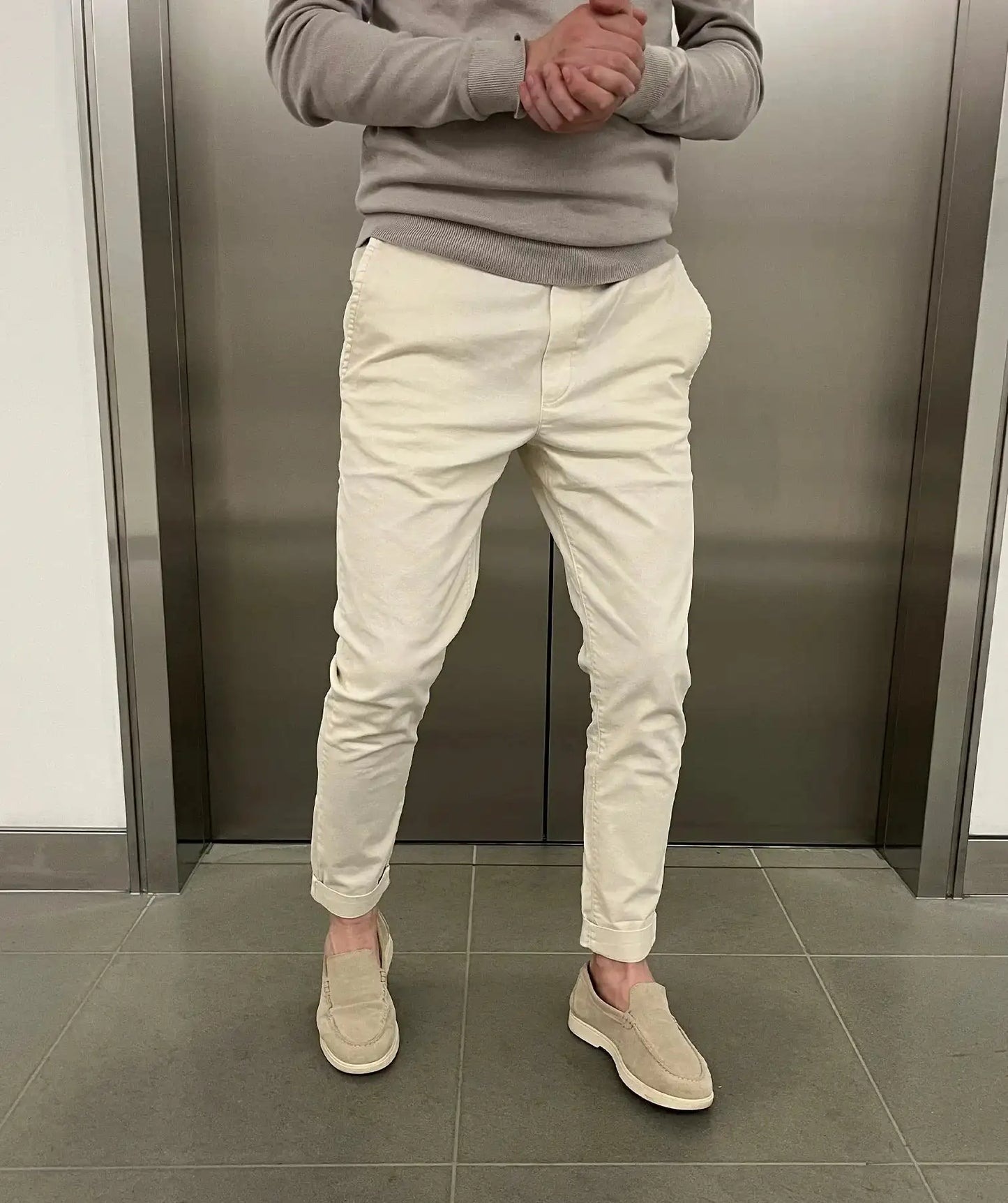 Jerez | Chino elásticos slim de lujo